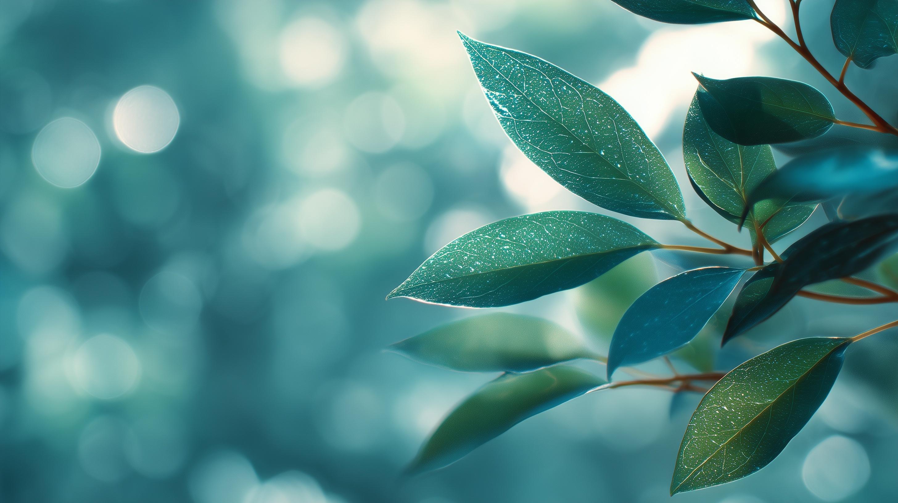 Eco-friendly green leaves background