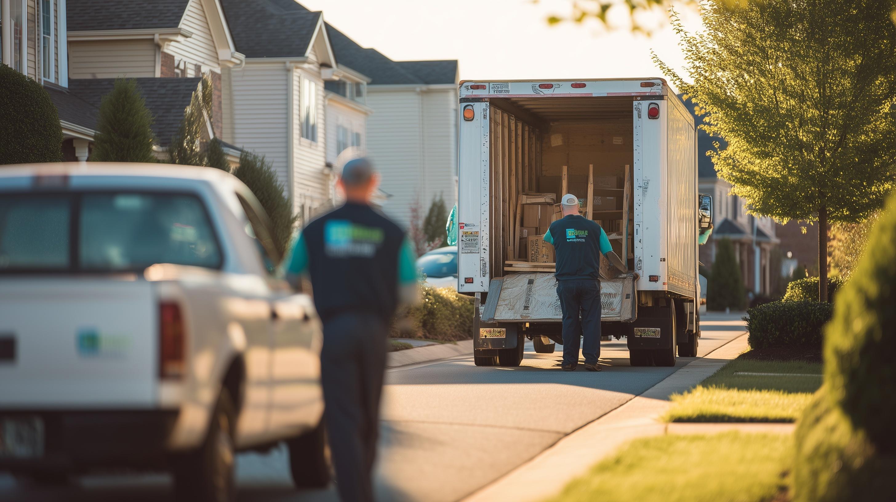 Aaron's Moving & Junk Removal team at work